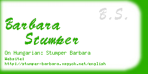 barbara stumper business card